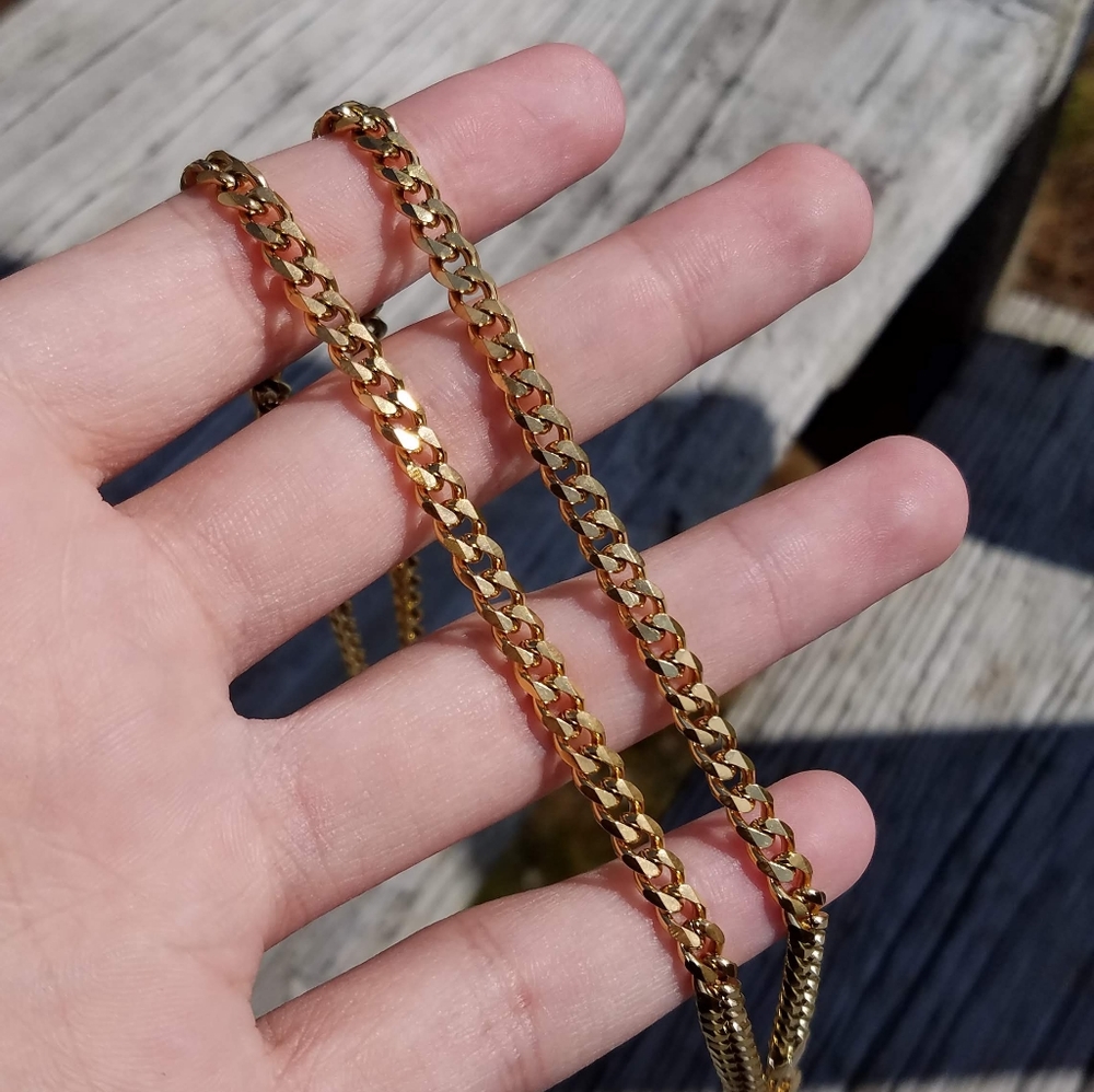 Gold Chain 14k Gold Cuban Link - Picture 5 of 6